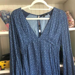 olivaceous blue dress